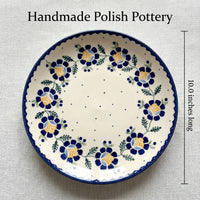 Polish Pottery Dimensions Sunflower Dinner Plate