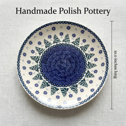 Polish Pottery Dimensions Festive Fir Dinner Plate