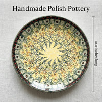 Polish Pottery Dimensions Sunshine Grotto Dinner Plate