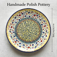 Polish Pottery Dimensions Prairie Garden Dinner Plate