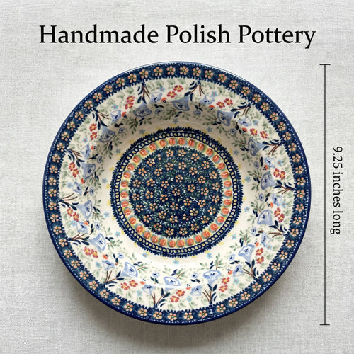 Polish Pottery Dimensions Periwinkle Soup Plate