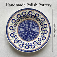 Peach Blossom Soup Plate Polish Pottery