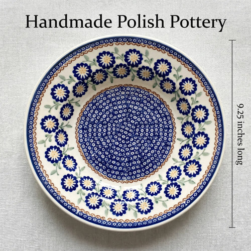 Peach Blossom Soup Plate Polish Pottery