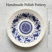 Polish Pottery Dimensions Elizabeth Soup Plate