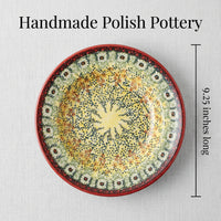 Polish Pottery Dimensions Sunshine Grotto Soup Plate