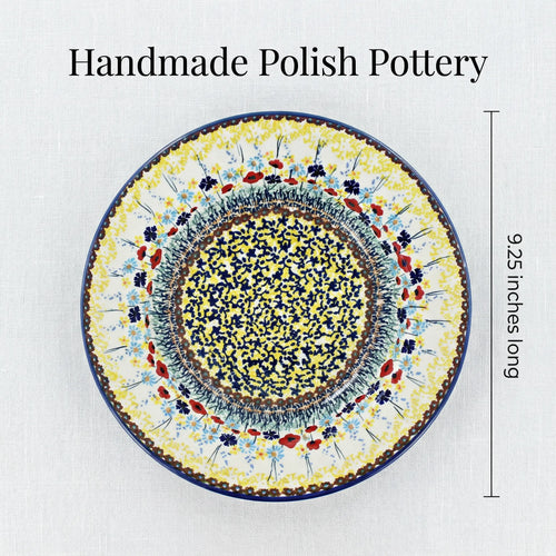 Polish Pottery Dimensions Prairie Garden Soup Plate