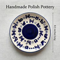 Kitty Paws Lunch Plate Polish Pottery
