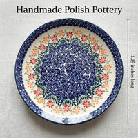 Garden Bouquet Large Dinner Plate Polish Pottery