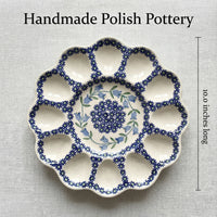 Polish Pottery Dimensions Tulip Egg Plate