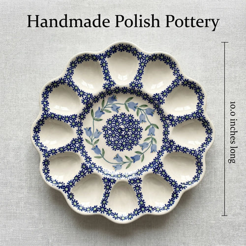 Polish Pottery Dimensions Tulip Egg Plate