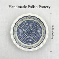 Tulip Pie Plate Polish Pottery