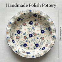 Carnival Pie Plate Polish Pottery