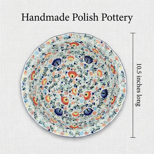 Desert Oasis Pie Plate Polish Pottery