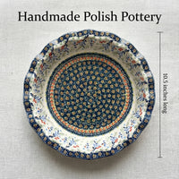 Periwinkle Pie Plate Polish Pottery