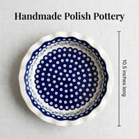 Blue Violet Pie Plate Polish Pottery