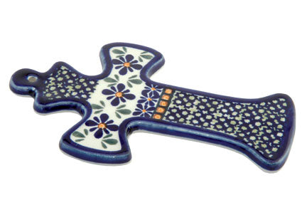 Mosaic Flower Cross Polish Pottery