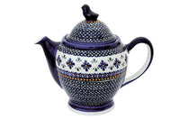 Mosaic Flower Coffee Pot Polish Pottery