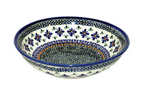 Mosaic Flower Large Salad Bowl Polish Pottery