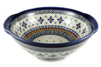 Mosaic Flower Colander Polish Pottery