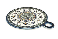Mosaic Flower Round Cutting Board Polish Pottery