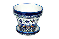 Mosaic Flower Small Flower Pot Polish Pottery