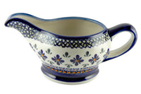 Mosaic Flower Gravy Boat Polish Pottery