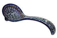 Mosaic Flower Soup Ladle Polish Pottery