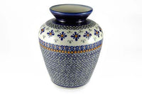 Mosaic Flower Medium Vase Polish Pottery