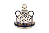 Mosaic Flower Cheese Lady Polish Pottery