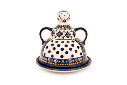 Mosaic Flower Cheese Lady Polish Pottery