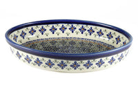 Mosaic Flower Medium Oval Baker Polish Pottery
