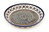 Mosaic Flower Pie Plate Polish Pottery