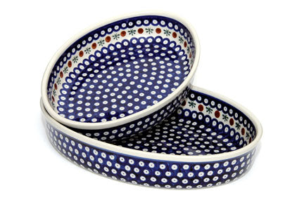 Nature Oval Baker Set Polish Pottery