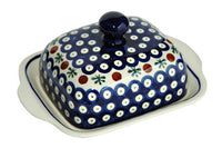Nature Square Butter Dish Polish Pottery