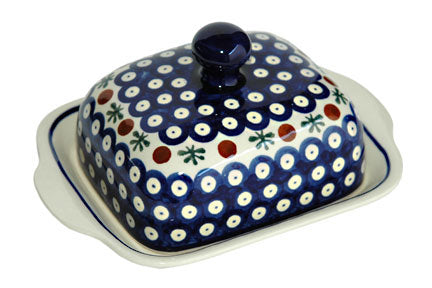 Nature Square Butter Dish Polish Pottery