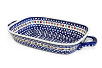 Nature Large Baker with Handles Polish Pottery