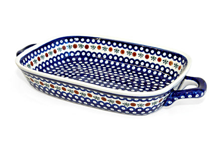 Nature Large Baker with Handles Polish Pottery