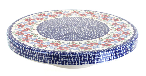 Red Poppy Dual Dish Polish Pottery