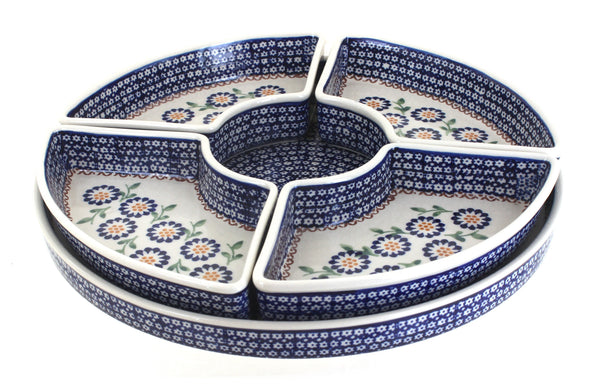 Peach Blossom Tray with 4 Plates