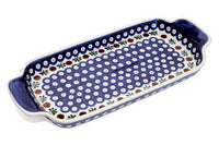 Nature Bread Tray with Handles Polish Pottery