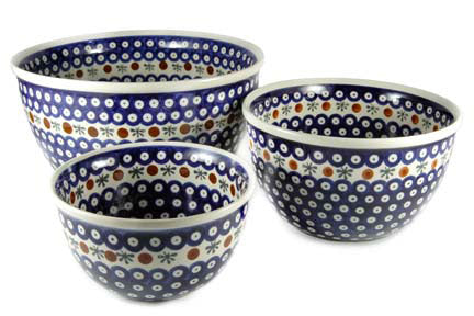 Nature Mixing Bowl Set Polish Pottery
