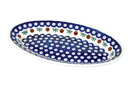 Nature Small Oval Platter Polish Pottery
