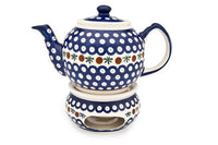 Nature Teapot with Warmer Polish Pottery