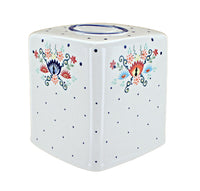 Polish Pottery Desert Flower Tissue Box