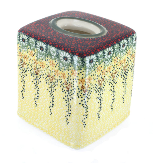 Polish Pottery Sunshine Grotto Tissue Box