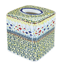 Polish Pottery Prairie Garden Tissue Box