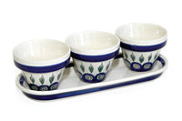 Peacock Flower Pots with Tray Polish Pottery