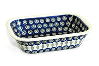 Peacock Loaf Baker Polish Pottery
