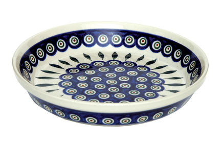 Peacock Pie Plate Polish Pottery