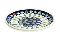 Peacock Dessert Plate Polish Pottery